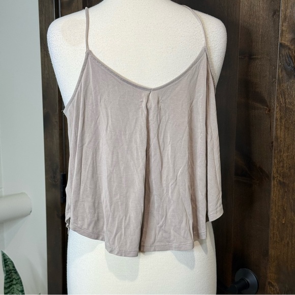 Silence + Noise Tan Camisole with Spaghetti Straps and Relaxed Fit modal fabric - Picture 2 of 4